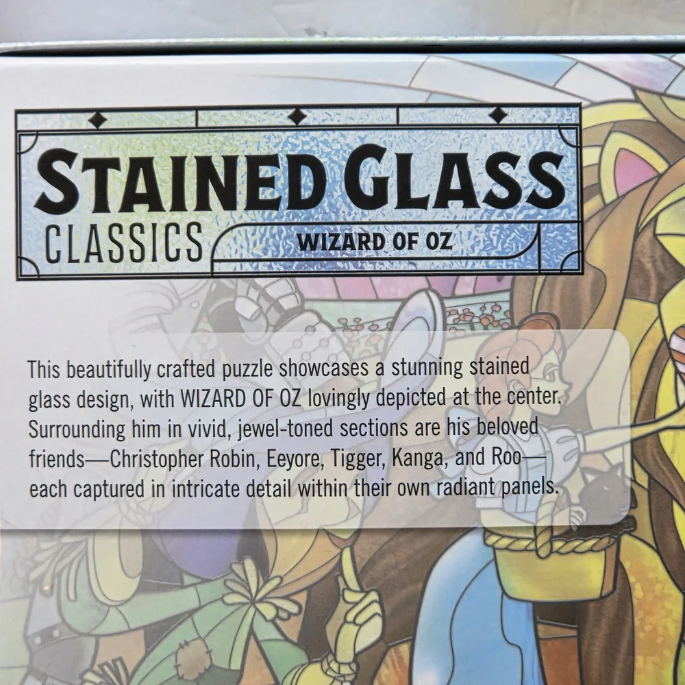 Stained‎ Glass Wizard of Oz 500 Piece Puzzle